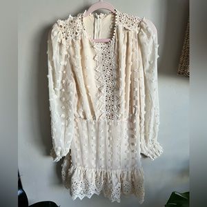 Just Me cream dress size L